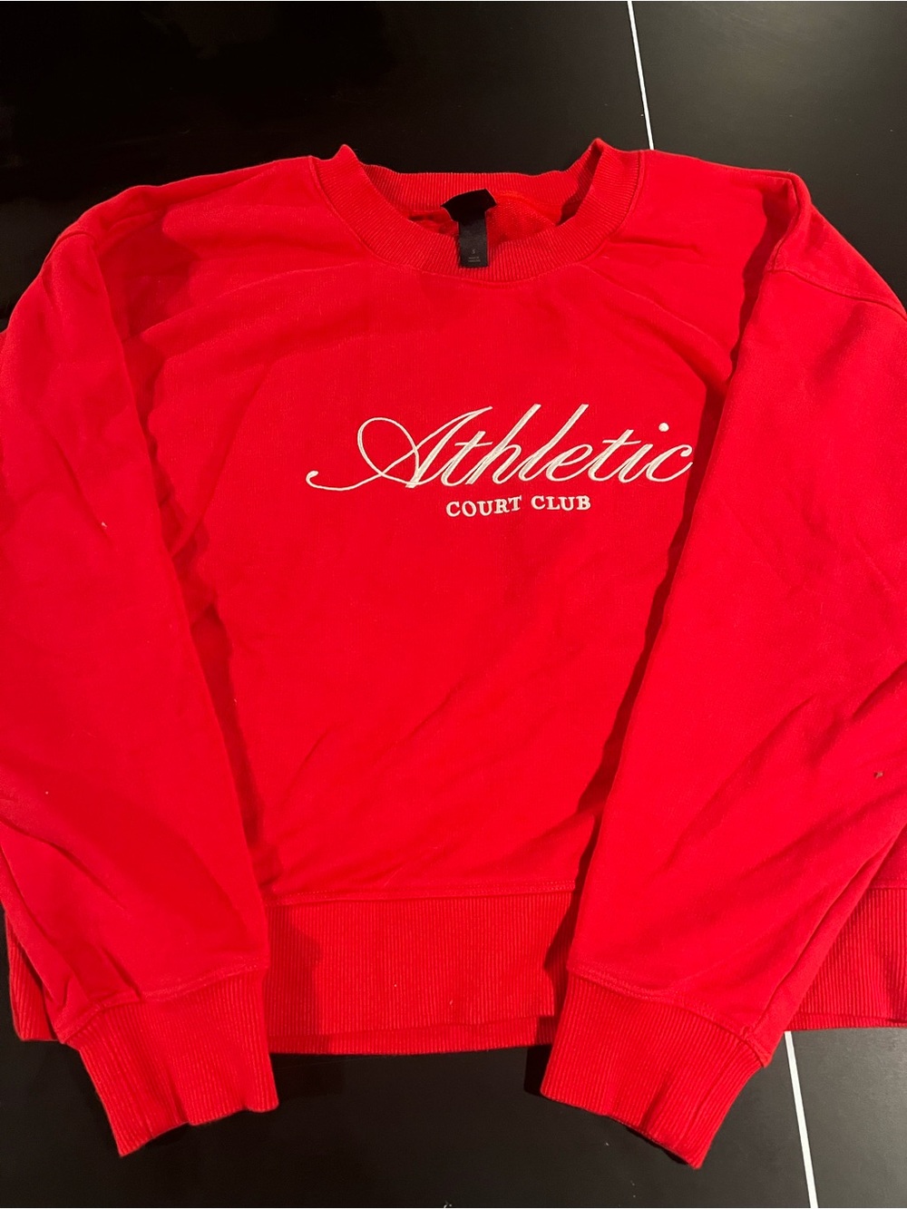 all in motion Red 'Athletic Court Club' Crewneck Sweatshirt